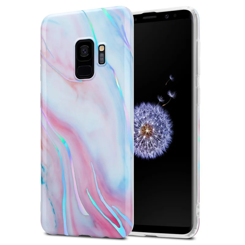 Cadorabo Hülle kompatibel mit Samsung Galaxy S9 Schutzhülle aus TPU Silikon mit Muster Mosaik