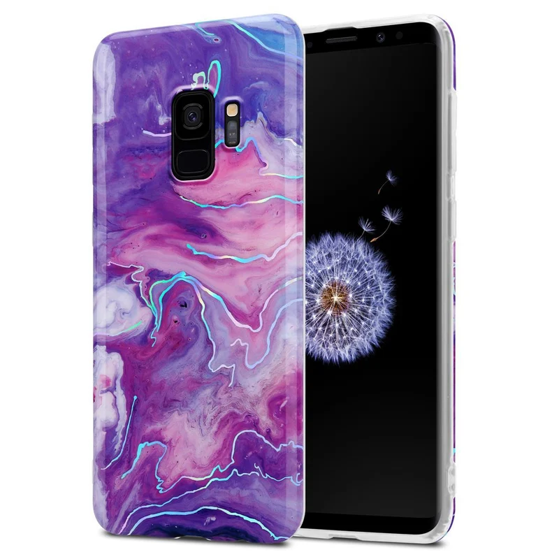 Cadorabo Hülle kompatibel mit Samsung Galaxy S9 Schutzhülle aus TPU Silikon mit Muster Mosaik