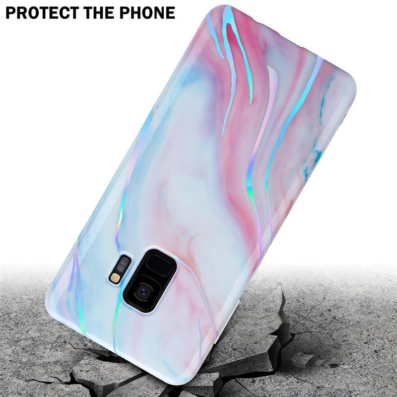 Cadorabo Hülle kompatibel mit Samsung Galaxy S9 Schutzhülle aus TPU Silikon mit Muster Mosaik