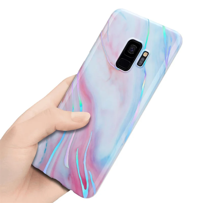 Cadorabo Hülle kompatibel mit Samsung Galaxy S9 Schutzhülle aus TPU Silikon mit Muster Mosaik