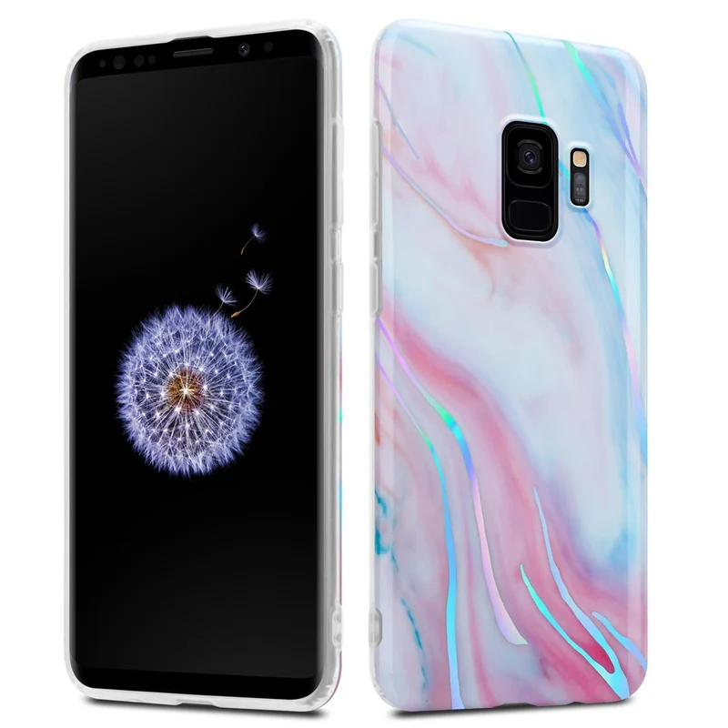 Cadorabo Hülle kompatibel mit Samsung Galaxy S9 Schutzhülle aus TPU Silikon mit Muster Mosaik