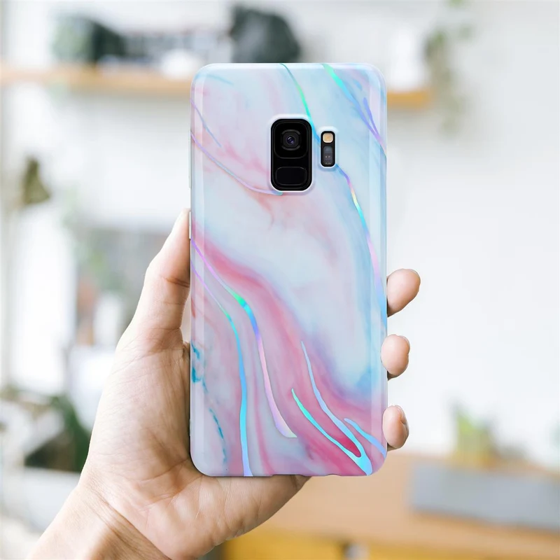Cadorabo Hülle kompatibel mit Samsung Galaxy S9 Schutzhülle aus TPU Silikon mit Muster Mosaik