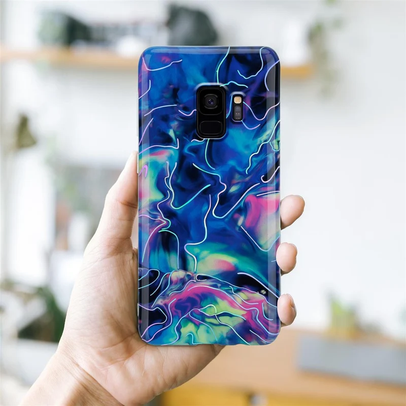 Cadorabo Hülle kompatibel mit Samsung Galaxy S9 Schutzhülle aus TPU Silikon mit Muster Mosaik