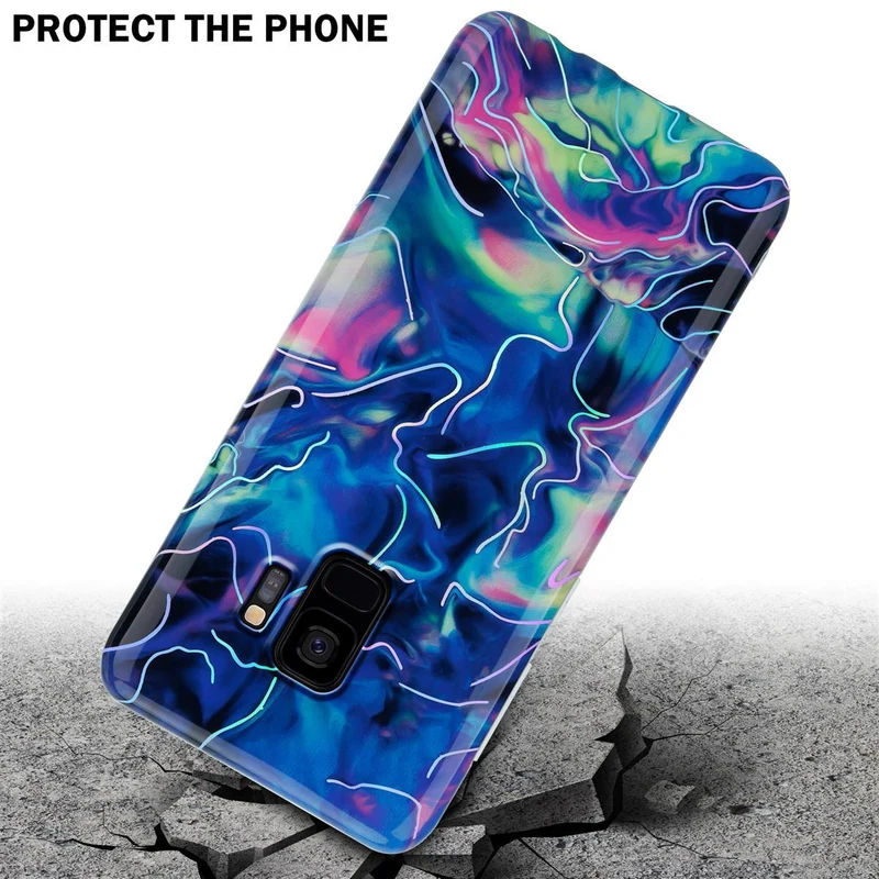 Cadorabo Hülle kompatibel mit Samsung Galaxy S9 Schutzhülle aus TPU Silikon mit Muster Mosaik