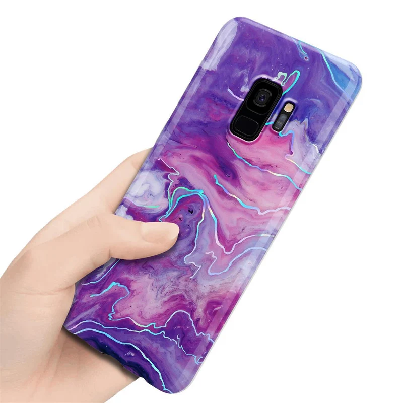 Cadorabo Hülle kompatibel mit Samsung Galaxy S9 Schutzhülle aus TPU Silikon mit Muster Mosaik