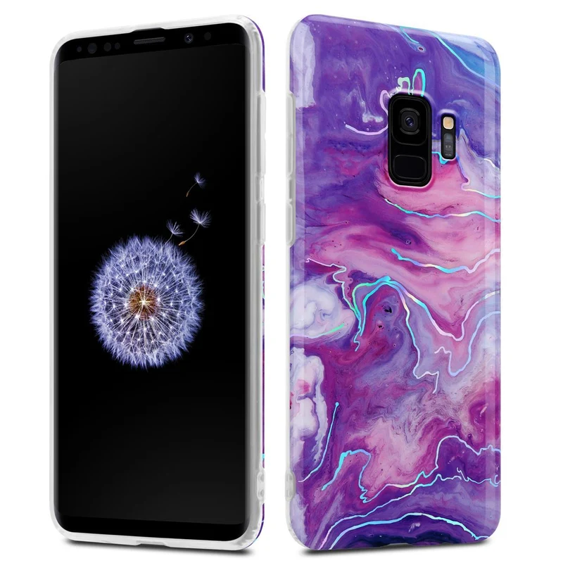 Cadorabo Hülle kompatibel mit Samsung Galaxy S9 Schutzhülle aus TPU Silikon mit Muster Mosaik