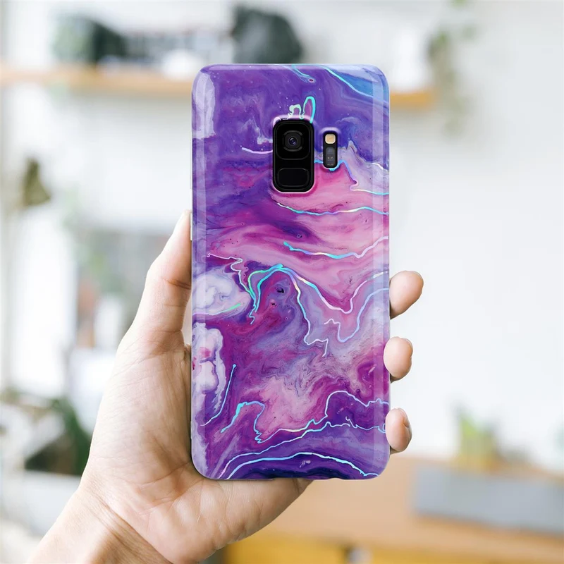 Cadorabo Hülle kompatibel mit Samsung Galaxy S9 Schutzhülle aus TPU Silikon mit Muster Mosaik