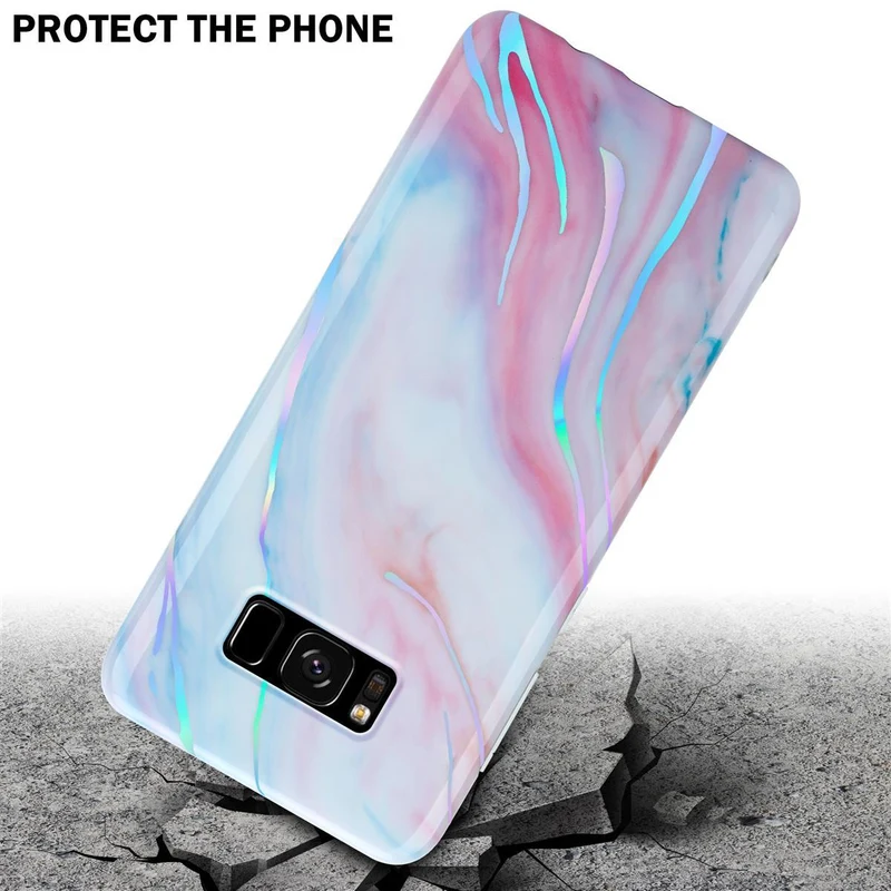 Cadorabo Hülle kompatibel mit Samsung Galaxy S8 PLUS Schutzhülle aus TPU Silikon mit Muster Mosaik