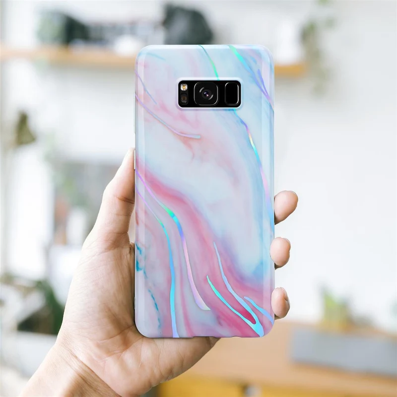 Cadorabo Hülle kompatibel mit Samsung Galaxy S8 PLUS Schutzhülle aus TPU Silikon mit Muster Mosaik