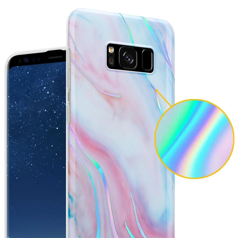Cadorabo Hülle kompatibel mit Samsung Galaxy S8 PLUS Schutzhülle aus TPU Silikon mit Muster Mosaik