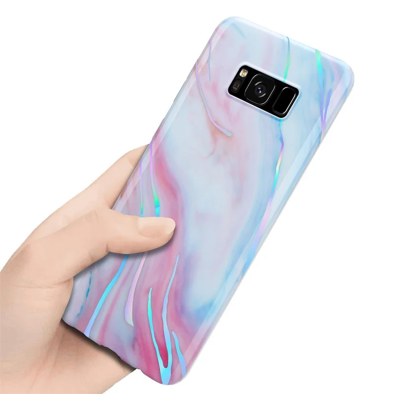 Cadorabo Hülle kompatibel mit Samsung Galaxy S8 PLUS Schutzhülle aus TPU Silikon mit Muster Mosaik