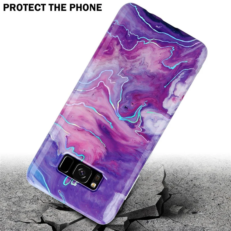 Cadorabo Hülle kompatibel mit Samsung Galaxy S8 PLUS Schutzhülle aus TPU Silikon mit Muster Mosaik