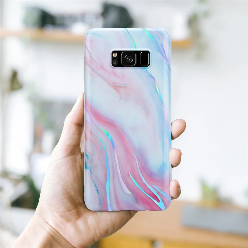 Cadorabo Hülle kompatibel mit Samsung Galaxy S8 Schutzhülle aus TPU Silikon mit Muster Mosaik