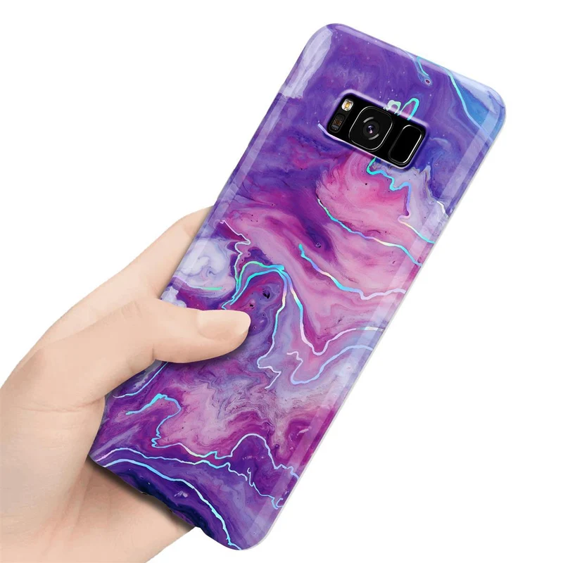 Cadorabo Hülle kompatibel mit Samsung Galaxy S8 Schutzhülle aus TPU Silikon mit Muster Mosaik