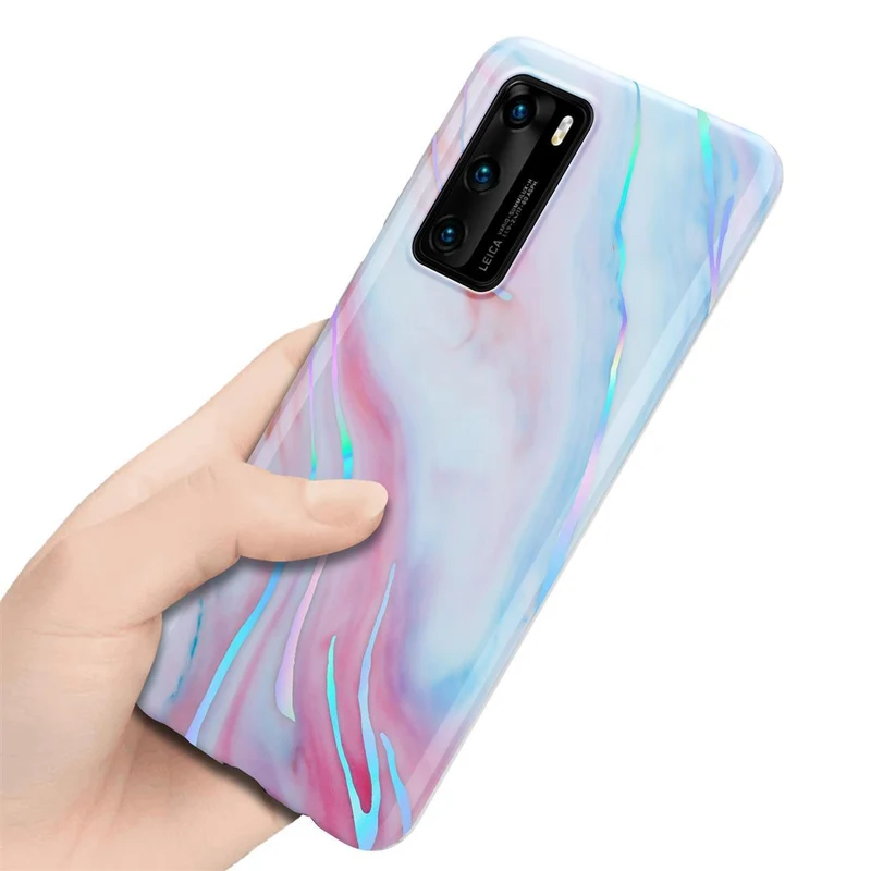 Cadorabo Hülle kompatibel mit Huawei P40 Schutzhülle aus TPU Silikon mit Muster Mosaik