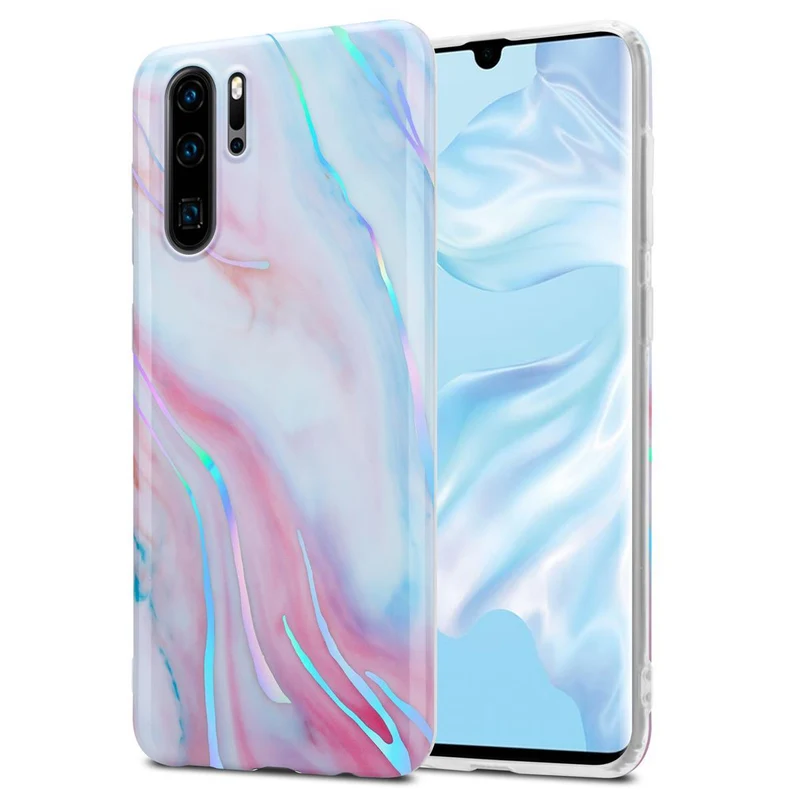 Cadorabo Hülle kompatibel mit Huawei P30 PRO Schutzhülle aus TPU Silikon mit Muster Mosaik