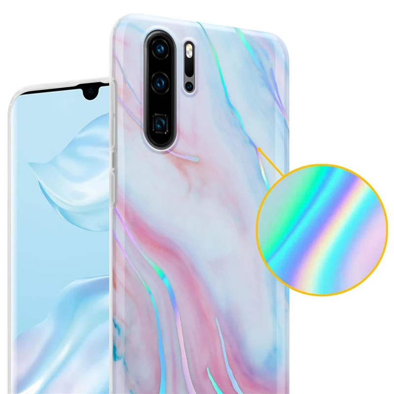Cadorabo Hülle kompatibel mit Huawei P30 PRO Schutzhülle aus TPU Silikon mit Muster Mosaik