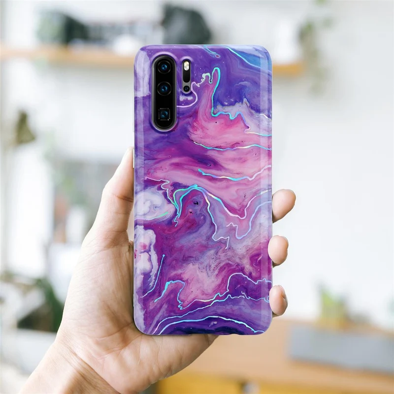 Cadorabo Hülle kompatibel mit Huawei P30 PRO Schutzhülle aus TPU Silikon mit Muster Mosaik
