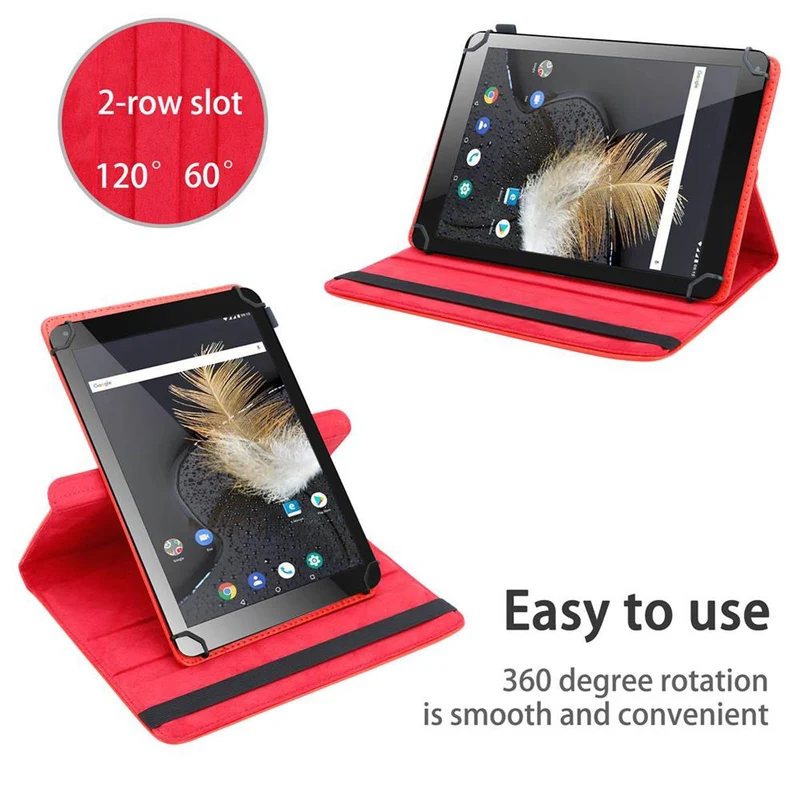 Cadorabo Tablet Hülle kompatibel mit Odys Titan 10 360 Grad Schutzhülle aus Kunstleder mit Standfunktion und Gummiband