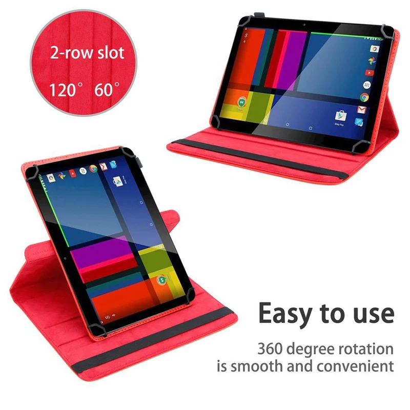 Cadorabo Tablet Hülle kompatibel mit GoClever Quantum 2 1010 Mobile 360 Grad Schutzhülle aus Kunstleder mit Standfunktion und Gummiband