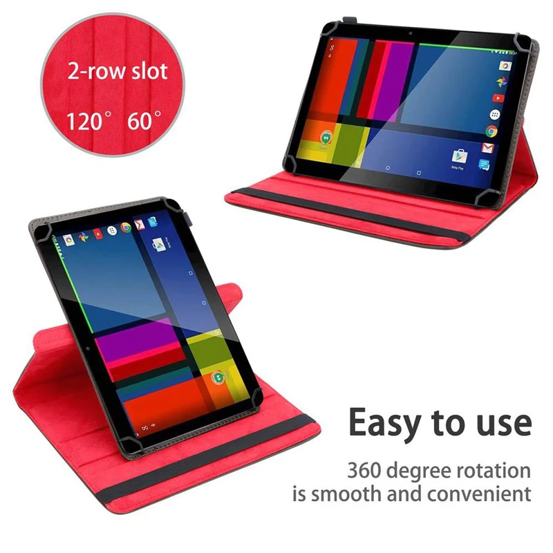 Cadorabo Tablet Hülle kompatibel mit GoClever Quantum 2 1010 Mobile 360 Grad Schutzhülle aus Kunstleder mit Standfunktion und Gummiband