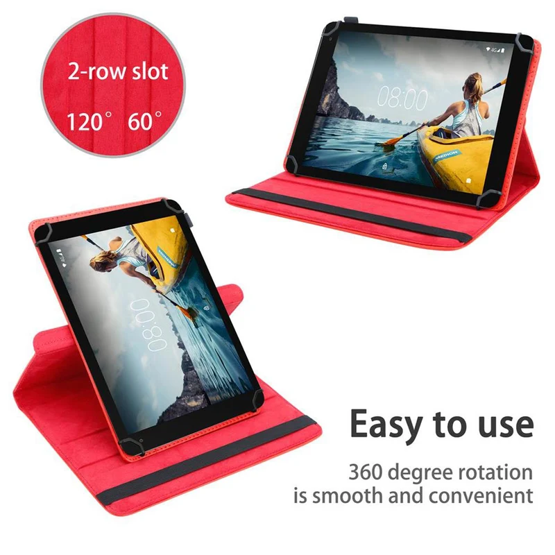 Cadorabo Tablet Hülle kompatibel mit Medion LifeTab P10610 360 Grad Schutzhülle aus Kunstleder mit Standfunktion und Gummiband