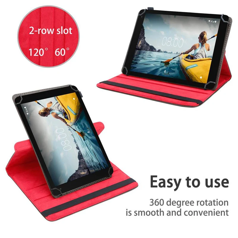 Cadorabo Tablet Hülle kompatibel mit Medion LifeTab P10610 360 Grad Schutzhülle aus Kunstleder mit Standfunktion und Gummiband