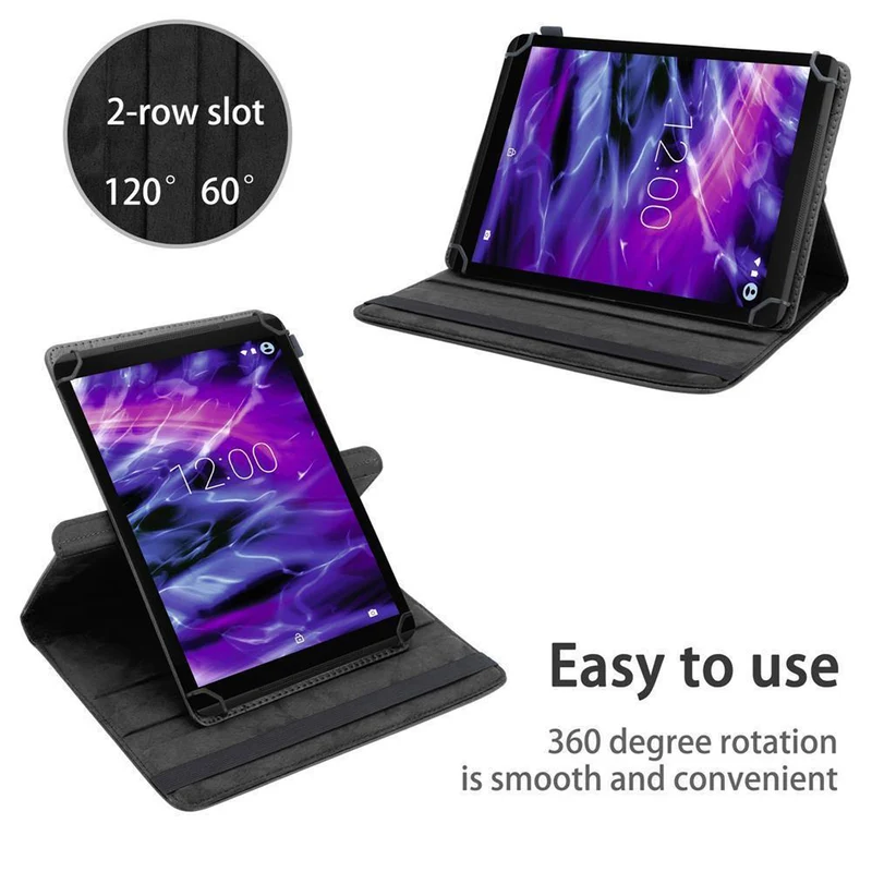 Cadorabo Tablet Hülle kompatibel mit Medion LifeTab X10302 360 Grad Schutzhülle aus Kunstleder mit Standfunktion und Gummiband