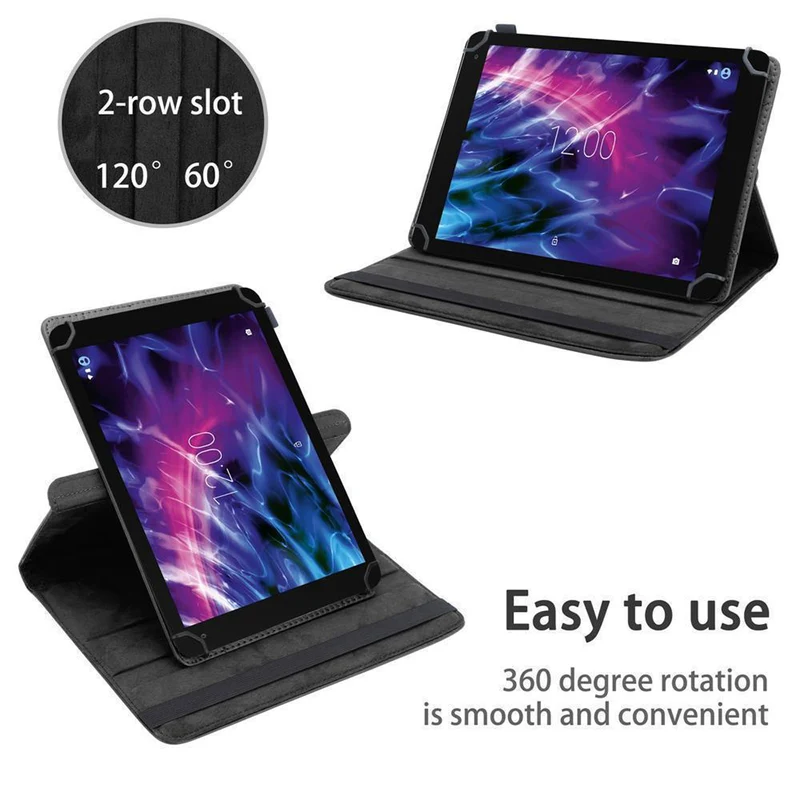Cadorabo Tablet Hülle kompatibel mit Medion LifeTab X10605 360 Grad Schutzhülle aus Kunstleder mit Standfunktion und Gummiband