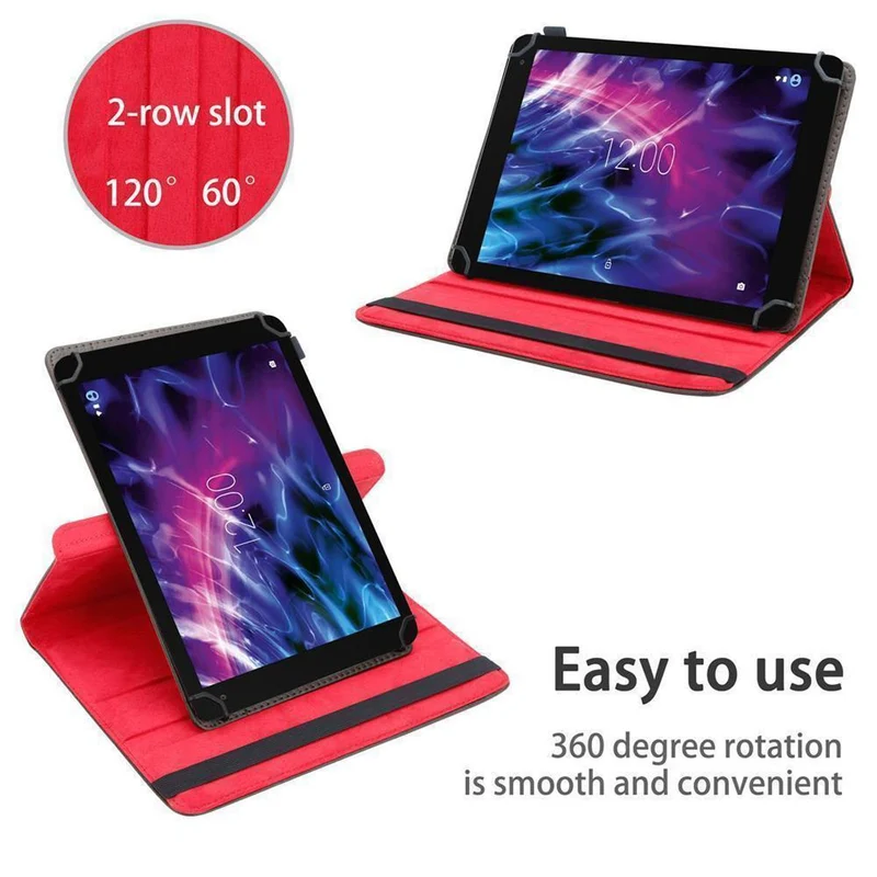 Cadorabo Tablet Hülle kompatibel mit Medion LifeTab X10607 360 Grad Schutzhülle aus Kunstleder mit Standfunktion und Gummiband
