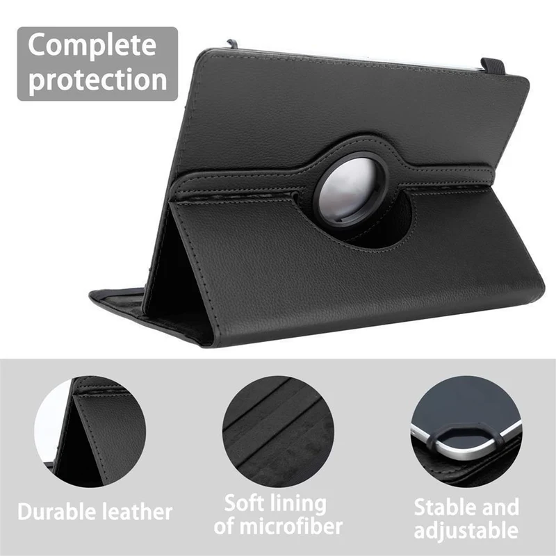 Cadorabo Tablet Hülle kompatibel mit Medion LifeTab P9701 360 Grad Schutzhülle aus Kunstleder mit Standfunktion und Gummiband