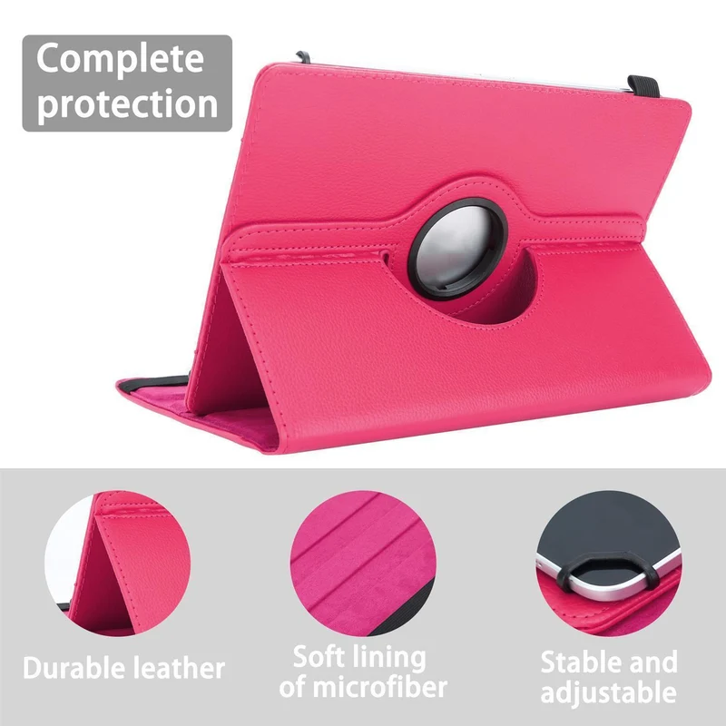 Cadorabo Tablet Hülle kompatibel mit Medion LifeTab S10366 360 Grad Schutzhülle aus Kunstleder mit Standfunktion und Gummiband