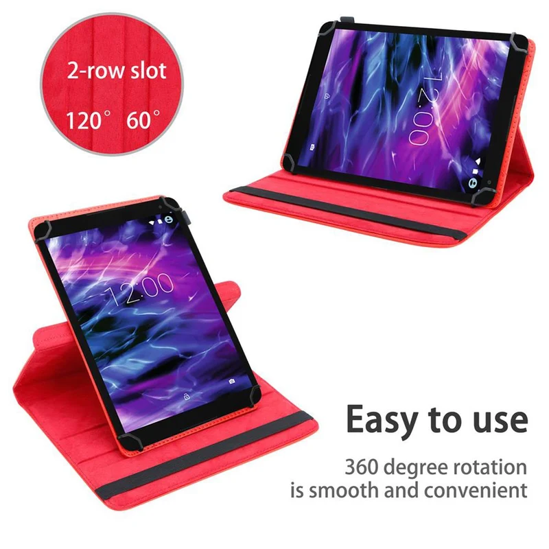 Cadorabo Tablet Hülle kompatibel mit Medion LifeTab P10506 360 Grad Schutzhülle aus Kunstleder mit Standfunktion und Gummiband