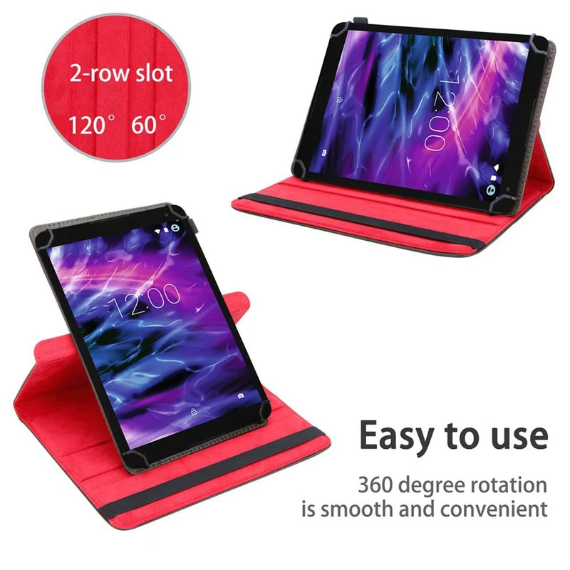 Cadorabo Tablet Hülle kompatibel mit Medion LifeTab P10506 360 Grad Schutzhülle aus Kunstleder mit Standfunktion und Gummiband