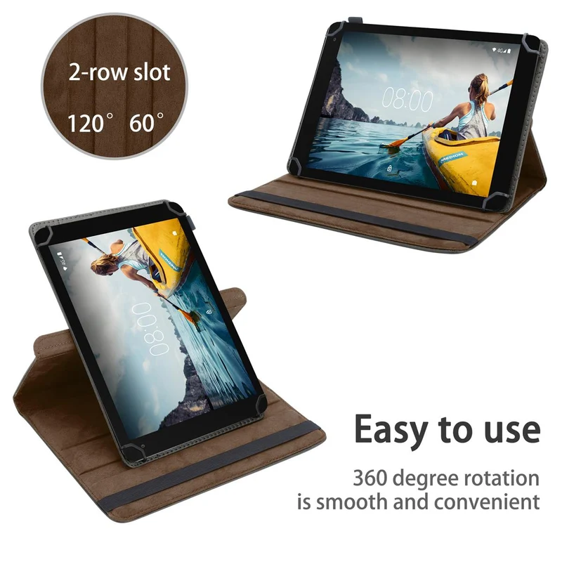 Cadorabo Tablet Hülle kompatibel mit Medion LifeTab P10610 360 Grad Schutzhülle aus Kunstleder mit Standfunktion und Gummiband