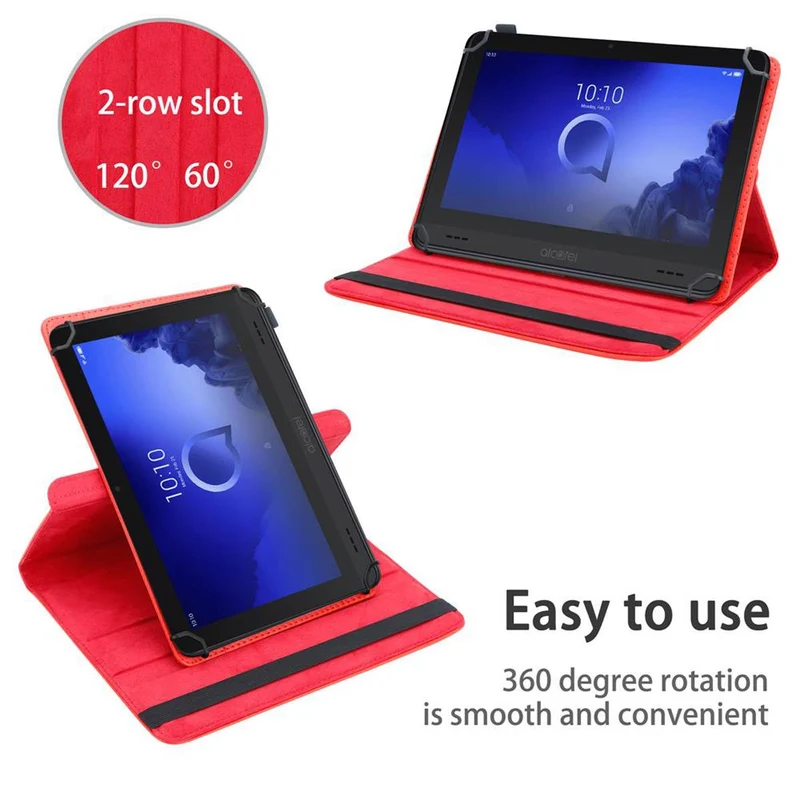 Cadorabo Tablet Hülle kompatibel mit Alcatel Smart Tab (7 Zoll) 360 Grad Schutzhülle aus Kunstleder mit Standfunktion und Gummiband