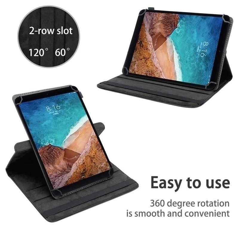 Cadorabo Tablet Hülle kompatibel mit Xiaomi Mi Pad 4 PLUS (10.1 Zoll) 360 Grad Schutzhülle aus Kunstleder mit Standfunktion und Gummiband