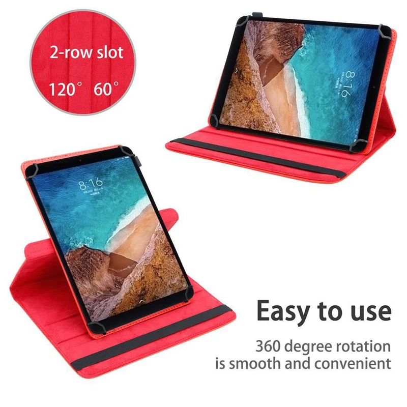 Cadorabo Tablet Hülle kompatibel mit Xiaomi Mi Pad 4 PLUS (10.1 Zoll) 360 Grad Schutzhülle aus Kunstleder mit Standfunktion und Gummiband