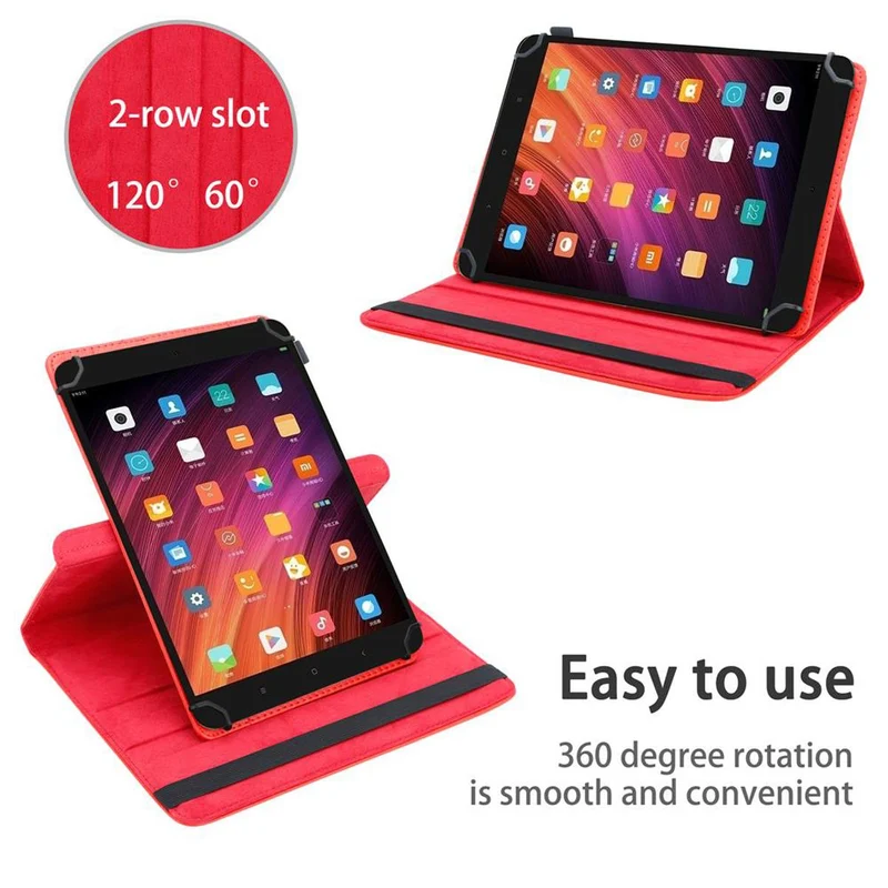 Cadorabo Tablet Hülle kompatibel mit Xiaomi Mi Pad 3 (7.9 Zoll) 360 Grad Schutzhülle aus Kunstleder mit Standfunktion und Gummiband