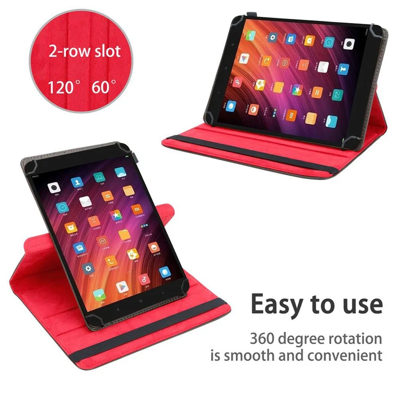 Cadorabo Tablet Hülle kompatibel mit Xiaomi Mi Pad 3 (7.9 Zoll) 360 Grad Schutzhülle aus Kunstleder mit Standfunktion und Gummiband