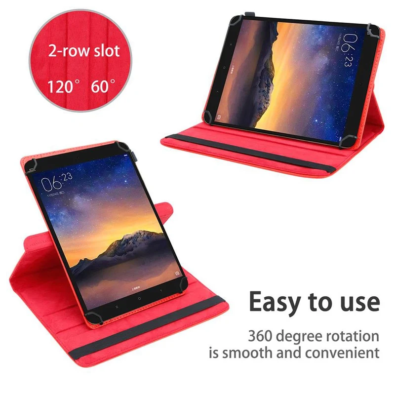 Cadorabo Tablet Hülle kompatibel mit Xiaomi Mi Pad 2 (7.9 Zoll) 360 Grad Schutzhülle aus Kunstleder mit Standfunktion und Gummiband