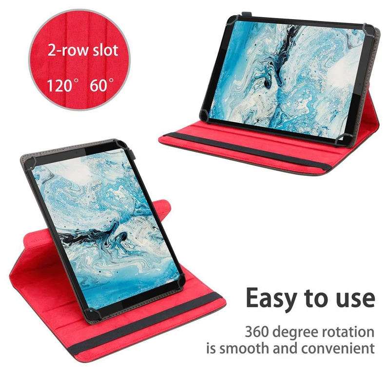 Cadorabo Tablet Hülle kompatibel mit Lenovo Tab M8 (8 Zoll) 360 Grad Schutzhülle aus Kunstleder mit Standfunktion und Gummiband