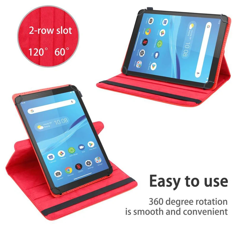 Cadorabo Tablet Hülle kompatibel mit Lenovo Tab M7 (7 Zoll) 360 Grad Schutzhülle aus Kunstleder mit Standfunktion und Gummiband