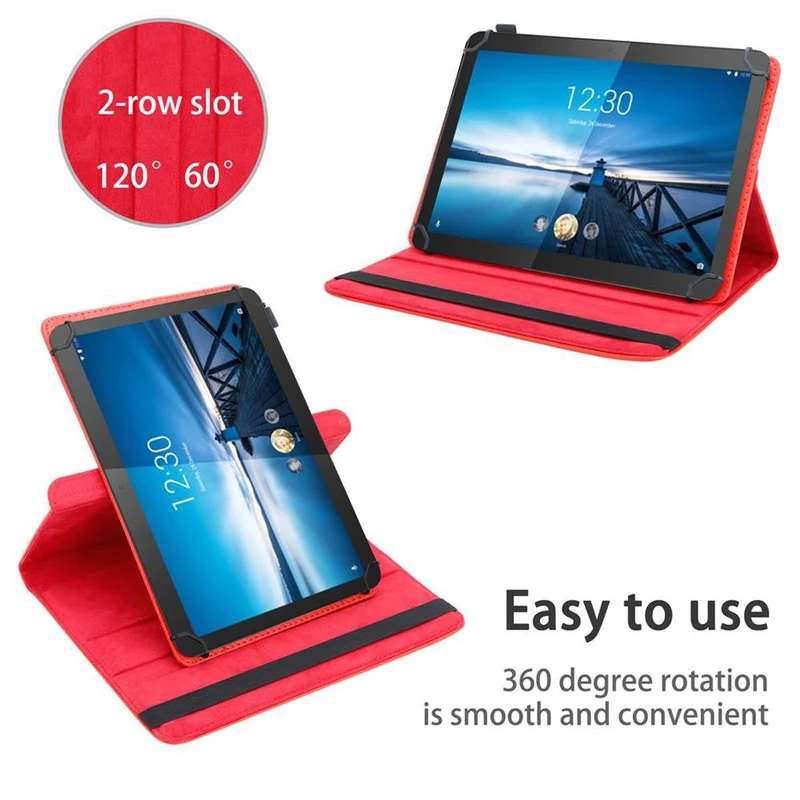 Cadorabo Tablet Hülle kompatibel mit Lenovo Tab 4 10 (10.1 Zoll) 360 Grad Schutzhülle aus Kunstleder mit Standfunktion und Gummiband