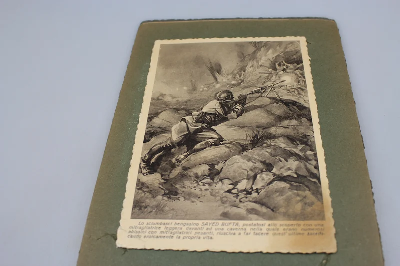 Album mit 8 Postkarten Afrikafeldzug 1936