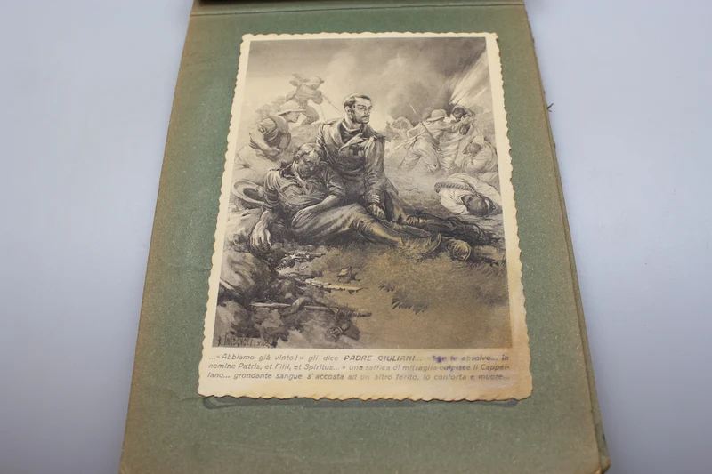 Album mit 8 Postkarten Afrikafeldzug 1936
