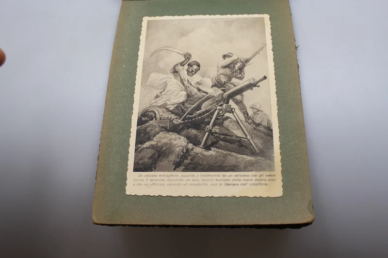 Album mit 8 Postkarten Afrikafeldzug 1936