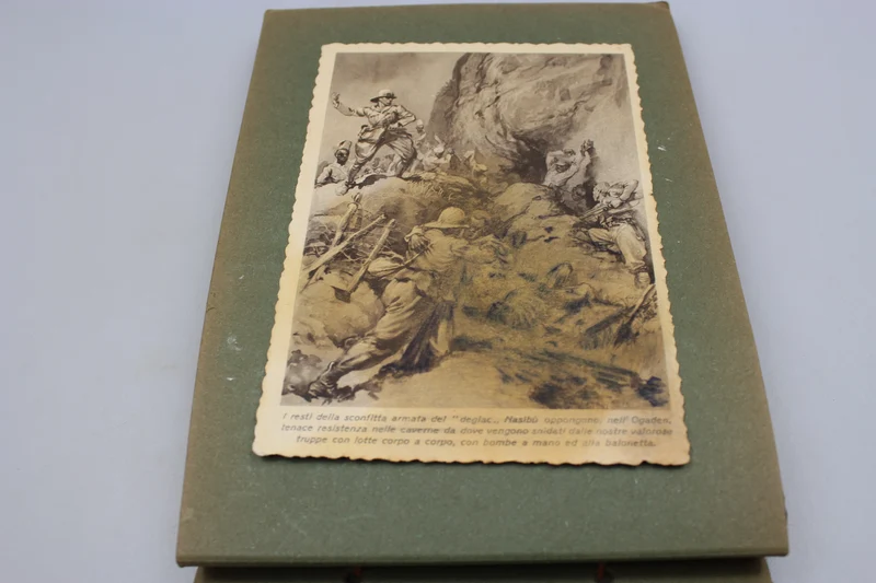 Album mit 8 Postkarten Afrikafeldzug 1936