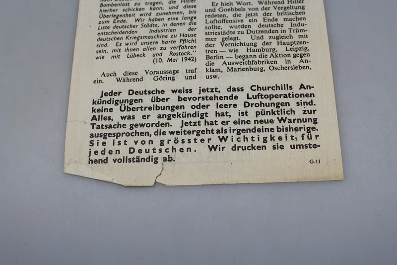 Alliierte Propagandabroschüre