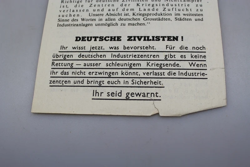 Alliierte Propagandabroschüre